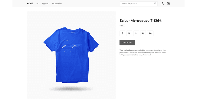 Next.js Saleor Commerce