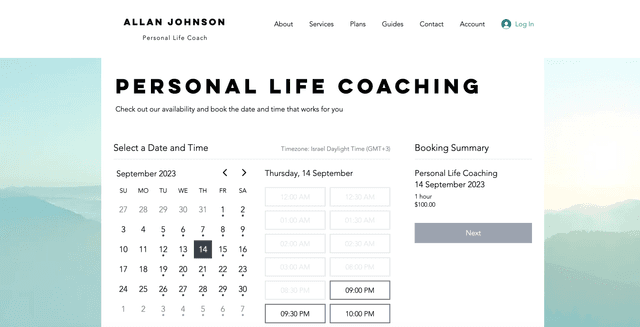 Wix Bookings: Next.js appointments starter