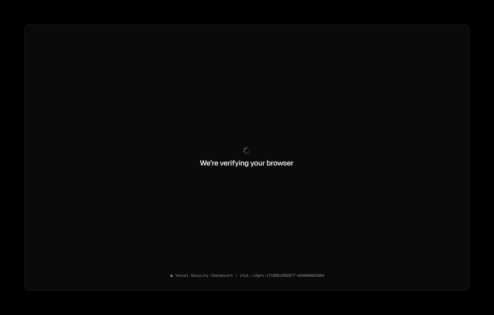Vercel challenge page