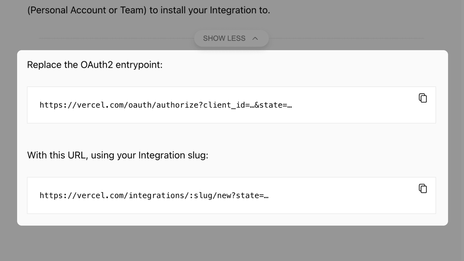 Integration OAUTH - DARK