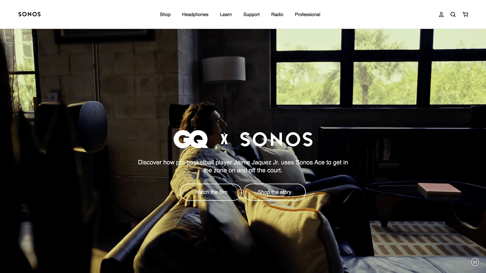 The Sonos online store, built on Vercel